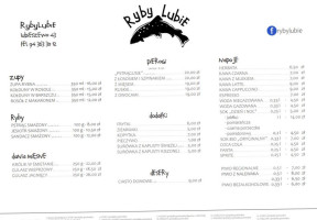 Ryby Lubie menu