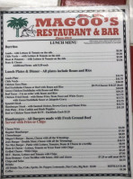 Magoo's Place menu