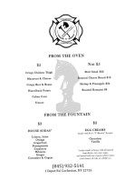 Cochecton Fire Station menu