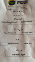 Ristorante Pizzeria Li Nibari menu