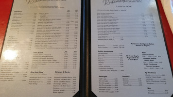 Italian Kitchen Restaurant menu