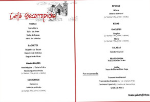 Escorropicha menu