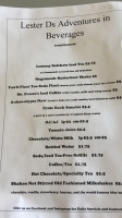 Lester D's Reel Diner menu