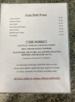 Shopwise Meat Market menu