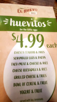 El Huevo Mexi-diner menu