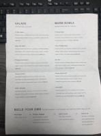 Sweetgreen menu