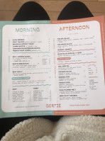 Gertie menu