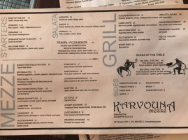 Karvouna Mezze menu