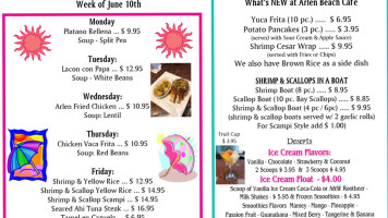 Morgans At Arlen Beach menu