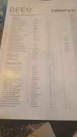 Twenty/20 Taphouse menu