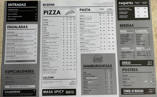 Pizzeria Don Giovanni menu