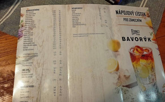 Restaurace Pod Zámeckým menu