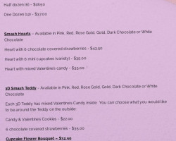 Reine’s Cakery menu