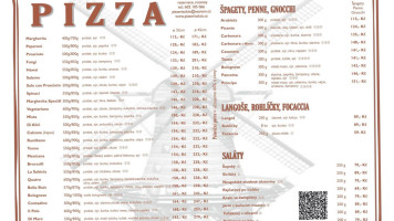 Pizzeria Sluis menu