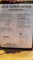 Old Town Diner menu