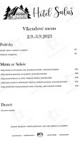 Salaš menu