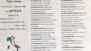 Luisun Pizzeria Take Away menu