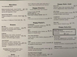 Happyplace menu