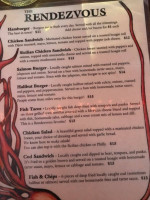 The Rendezvous menu