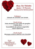 Restaurante Barbaças menu