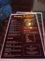 Sluggo Brewing Tap Kitchen menu