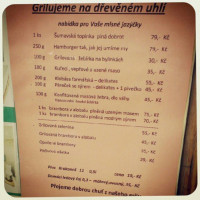 Rodinná Nekuřácká Restaurace U Kamene menu