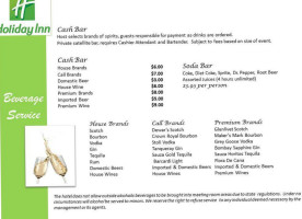 Holiday Inn Houma, An Ihg menu