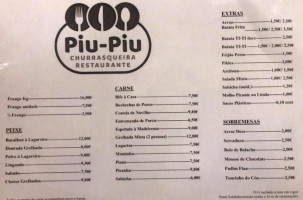 Churrasqueira Piu Piu menu