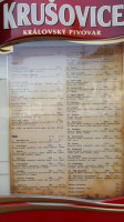 Pizzerie U Hradeb menu