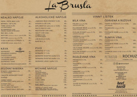 La Brusla Nuova menu