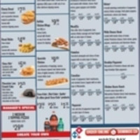 Domino's Pizza menu