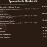 Bica Haiducu Nourriture