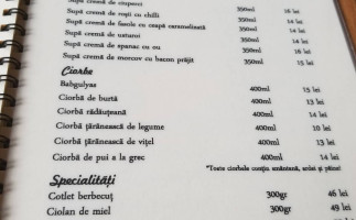 Millennium Baia Mare menu