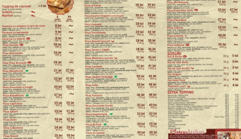 Pizzeria Al Forno Centru menu