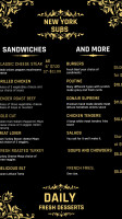 New York Subs menu