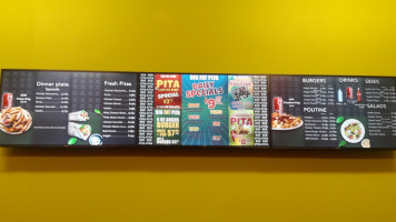 Big Fat Pita menu