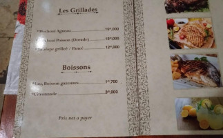 Le Petit Bateau menu