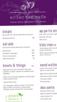 Eclectic Café Catering menu