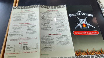 Bonnie Prince Beverage Room menu