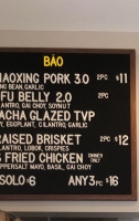 Gongfu Bao menu