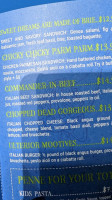 Penne For Your Thoughts menu