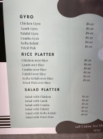 Holbrook Deli And Market Place menu