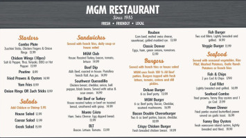 Mgm Restaurant menu