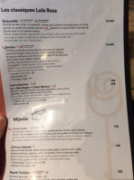 Lola Rosa menu