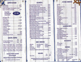 Heads or Tails Seafood and Restaurant menu