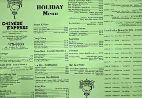 Chinese Express menu