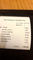 Kifidis Büyüksaat Kebapçısı menu