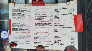 Jones -b-q menu