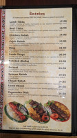 kabul kabab house menu