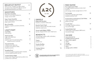 ARC menu